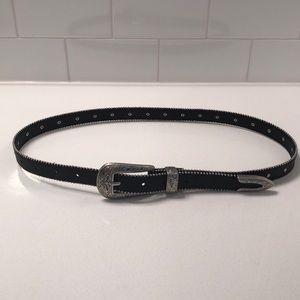 Vegan Leather Western Belt
